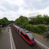 Rund um den Bahnhof Signal-Iduna-Park in Dortmund wird gerade gebaut. Daher gib es Einschränkungen im Zugverkehr.