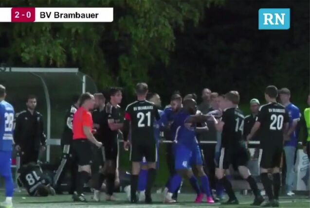 Es ging ziemlich zur Sachen zwischen Westfalia Dortmund und dem BV Brambauer.