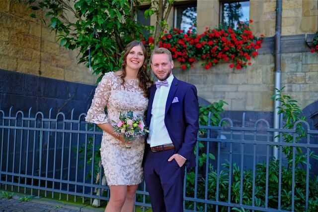 Brautpaar Verena Segatz und Lukas Wisniewski.