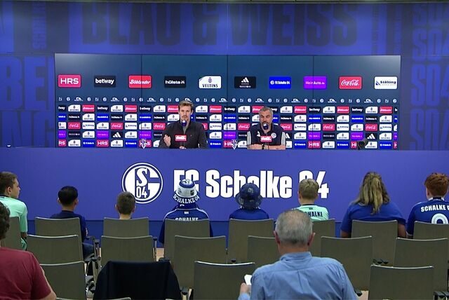 S04-Pressekonferenz vor dem Spiel gegen den FC St. Pauli mit Schalke-Cheftrainer Thomas Reis.