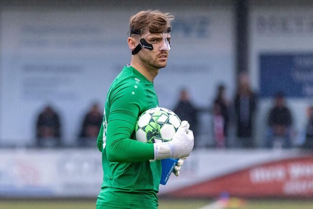 Joel Kiranyaz unterlief ein Fehler im Spiel gegen Herbern. Da stört er sich aber nicht weiter dran und blickt optimistisch auf den kommenden Gegner.