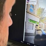 Der Screenshot eines Instagram-Beitrags, der ein Foto mit einer aufs Grünen-Büro gerichteten Schusswaffe zeigt, wurde von einem X-Nutzer geteilt.