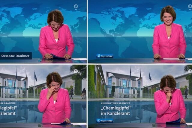 Eine launige Begrüßung von einem Kollegen und schon ist es vorbei mit der Routine der Nachrichtensprecherin. Mit ihrem ansteckenden Lachen hat Susanne Daubner erneut die Herzen zahlreicher Zuschauer gewonnen.