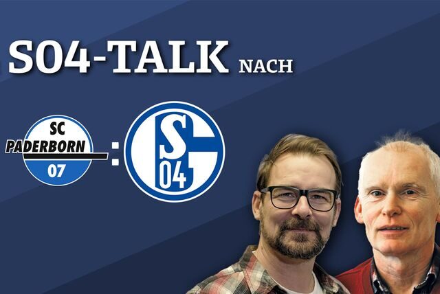 Schalke-Experte Frank Leszinski und Schalke-Reporter René Preuß im Schalke-Talk nach Paderborn.