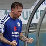 Erleichteruing und rausgeschriene Freude nicht nur bei den Bankspielern, sondern im ganzen Team des HSC nach dem knappen 1:0-Sieg gegen Concordia Wiemelhausen.