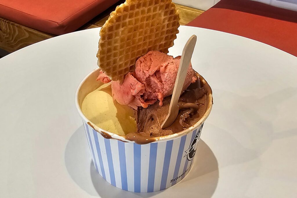 Die Kugeln haben eine schöne Größe und schmecken.