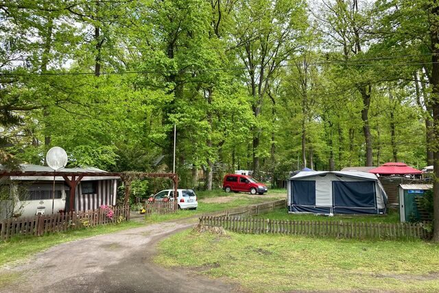 Der Campingplatz am Ternscher See in Selm beherbergt auch einige Dauercamper.