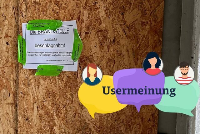 Schild, das eine Beschlagnahmung anzeigt, am Lost Place in Dortmund-Wickede.