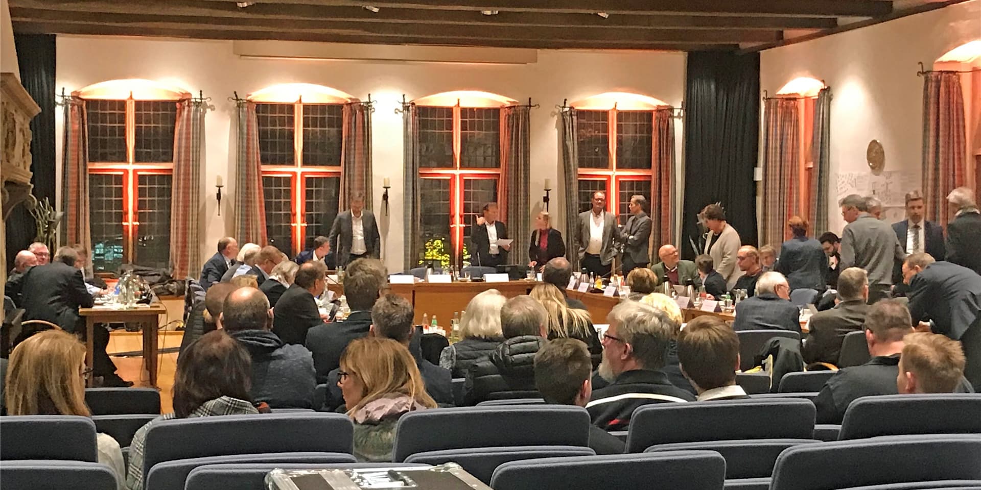 Wer leitet nach der Kommunalwahl 2020 die Sitzungen im Alten Ratssaal? Drei Bewerber kämpfen um das Bürgermeister-Amt in Werne.