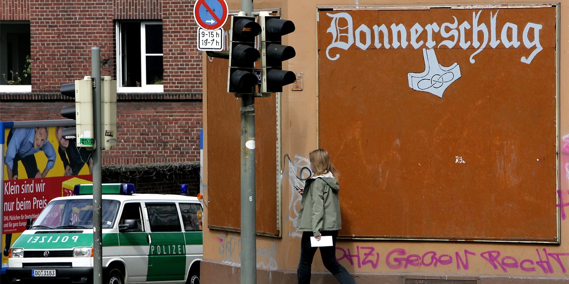 Der Laden „Donnerschlag“ war das Zentrum eines kleinen Neonazi-Netzwerks an der Rheinischen Straße. Das Bild stammt aus dem Jahr 2006.