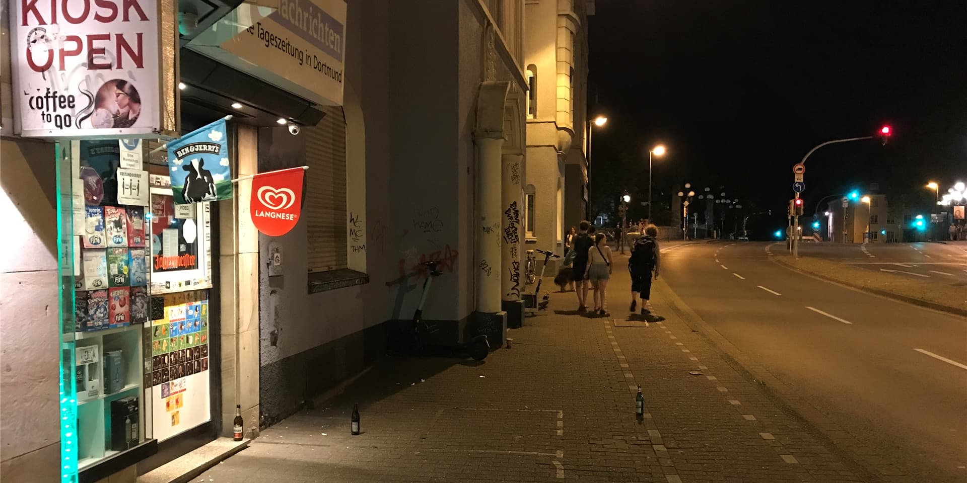 Kiosk an der Lindemannstraße nahe der Möllerbrücke in Dortmund