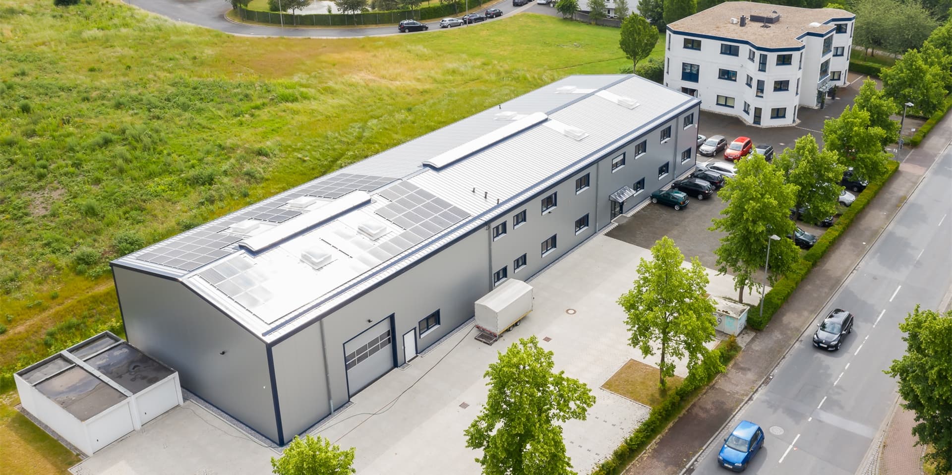 Die neue Fertigungshalle bei Sabo Elektronik in Schwerte.