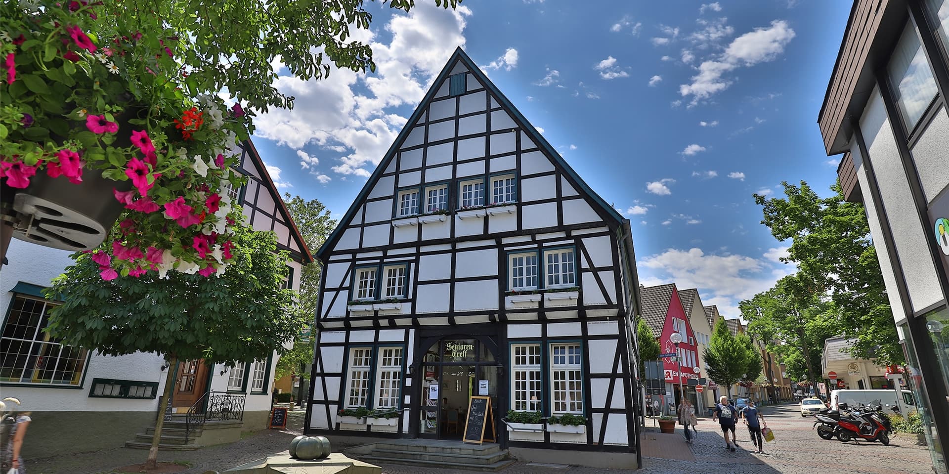 Das Fachwerkgebäude des Seniorentreffs.