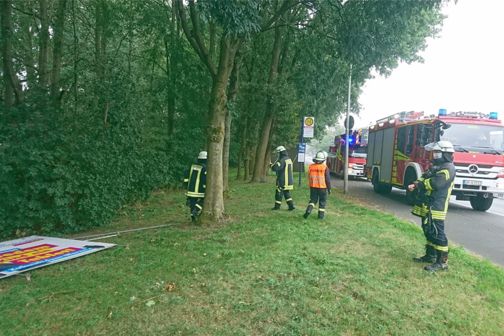 title attribut Mit zwei Fahrzeugen und zehn Einsatzkräften war die Feuerwehr zu dem kuriosen Einsatz angerückt.