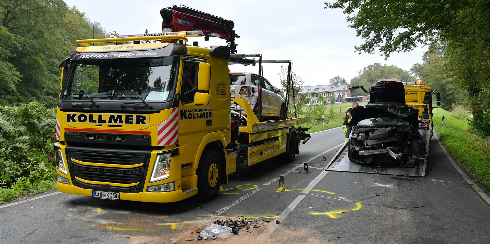 Zwei Verletzte forderte ein Unfall auf der Borker Straße am Mittwochmorgen in Lünen.