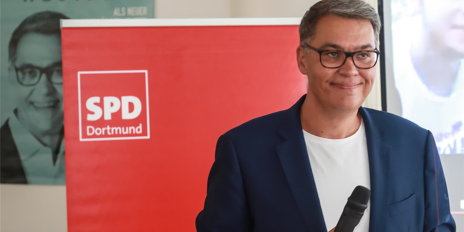 Thomas Westphal am Abend der Kommunalwahl im Rathaus.
