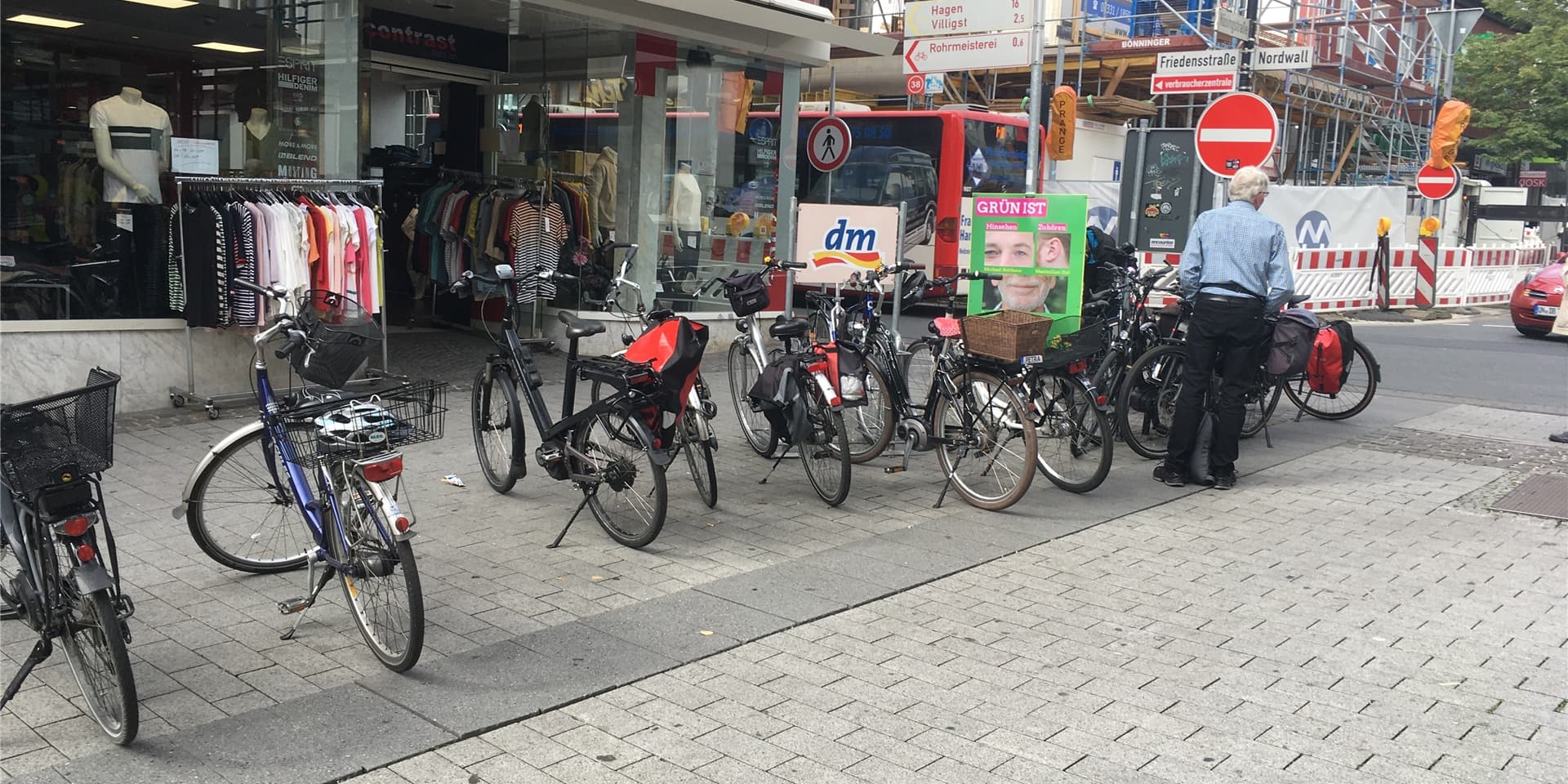 Gibt es zu viele Fahrräder und zu wenige Stellflächen in der Schwerter Innenstadt?