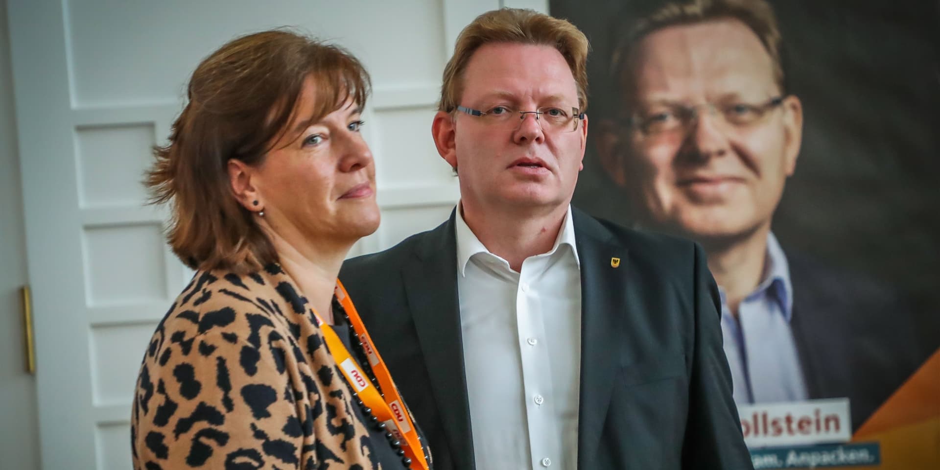 Enttäuscht: der unterlegene CDU-Kandidat Thomas Westphal mit seiner Frau Claudia.