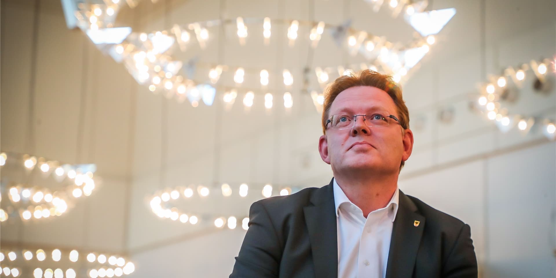 Hat nach der Wahl einen persönlichen Brief an die CDU-Mitglieder in Dortmund geschrieben: Ex-OB-Kandidat Dr. Andreas Hollstein – hier am Stichwahl-Abend im Rathaus.