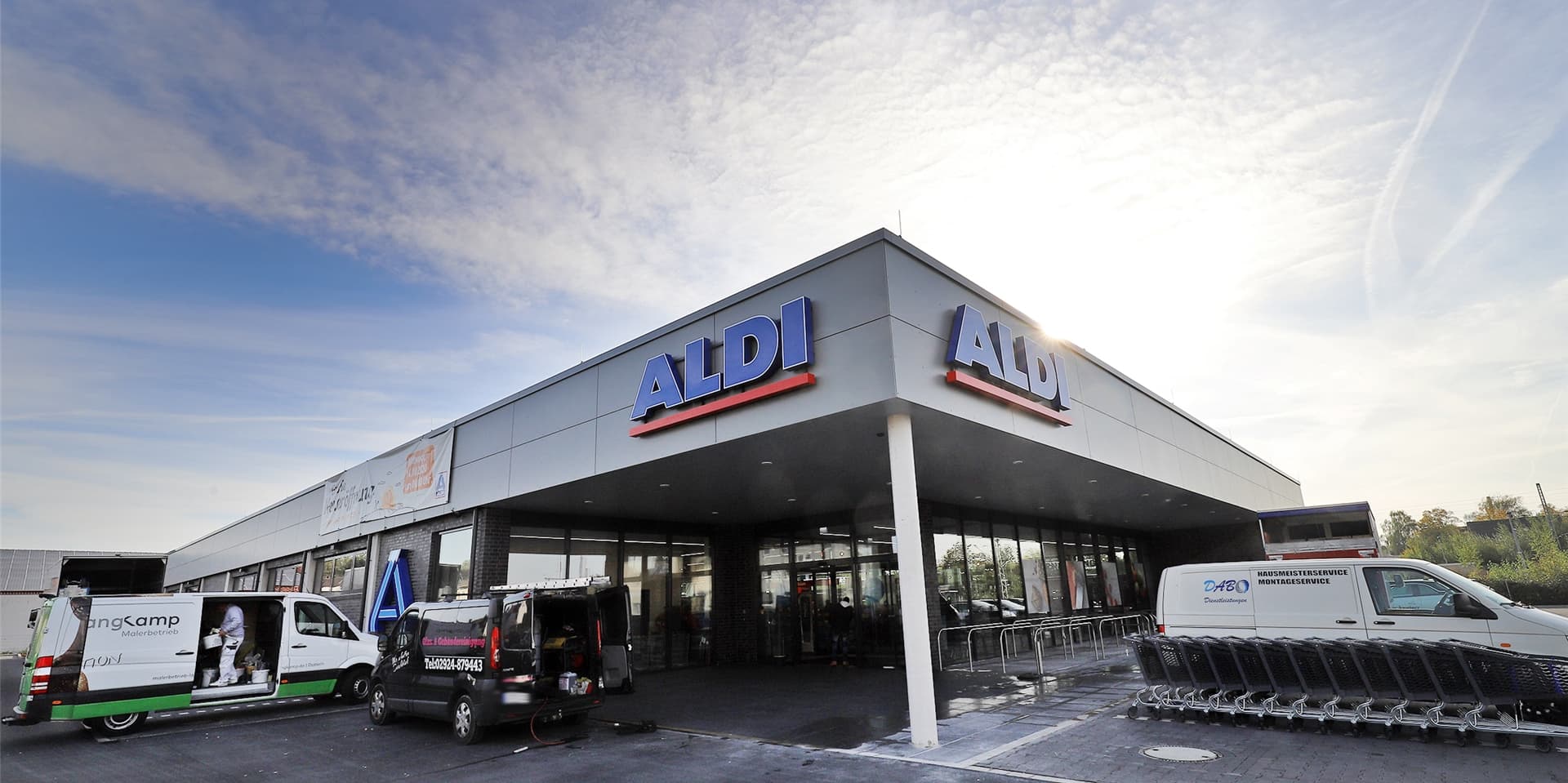 Der neue Aldi-Markt in der Stehfenstraße öffnet Mittwochmorgen wieder.