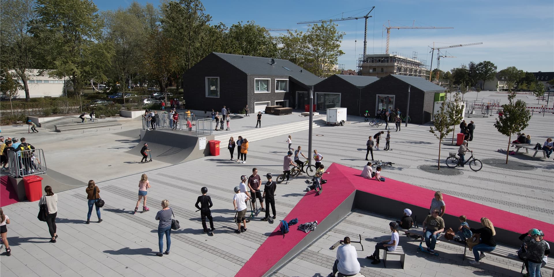 Dieses Bild vom Skatepark stammt aus Vor-Corona-Zeiten. Aktuell herrscht dort Maskenpflicht.