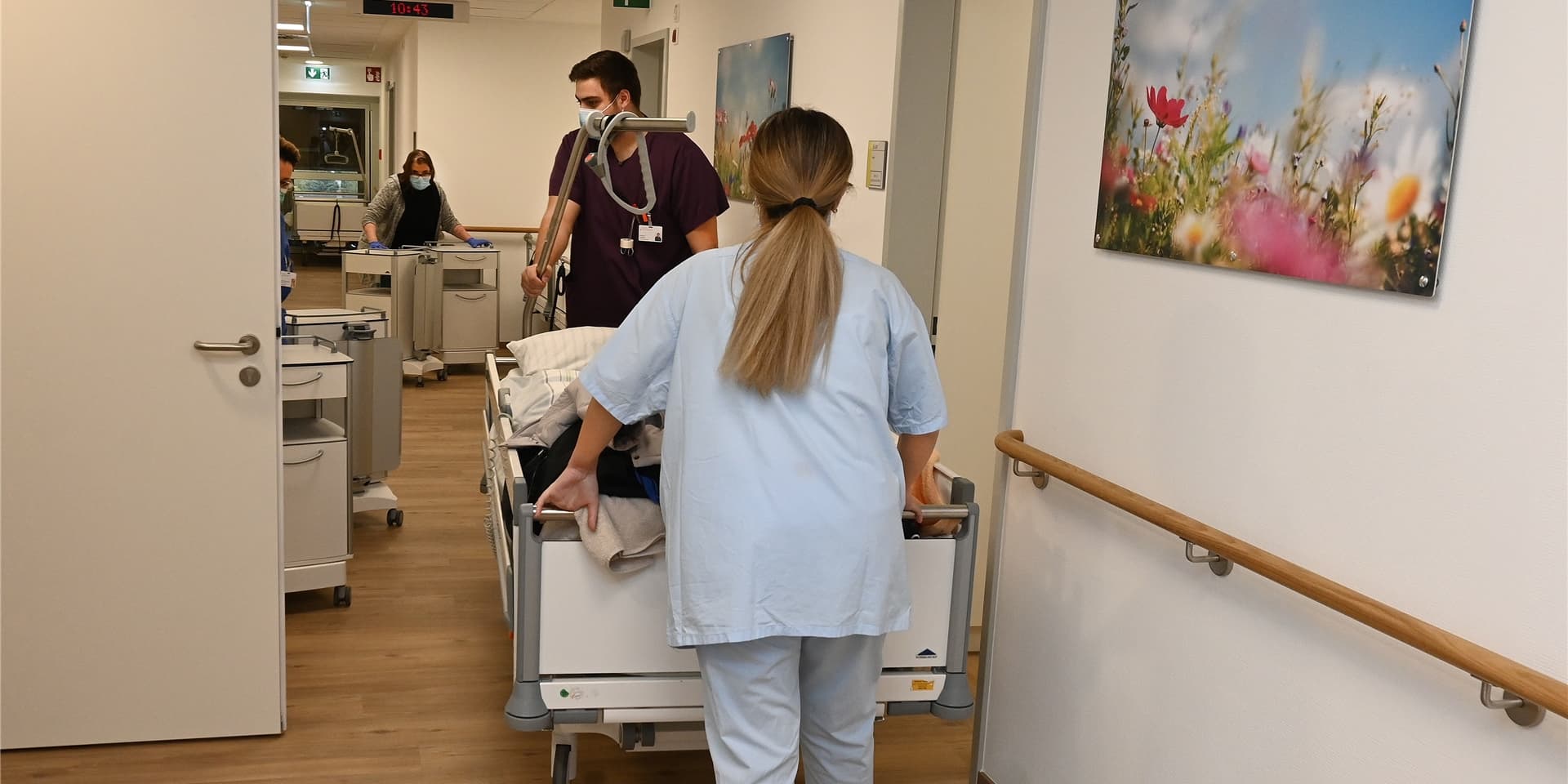Blick in eine Station am Hellmig-Krankenhaus Kamen