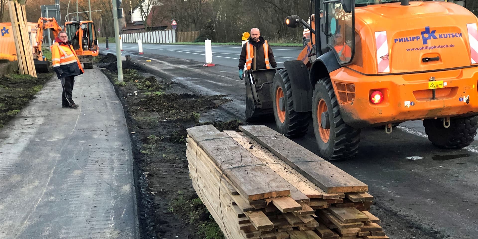 Die Sanierung des Geh- und Radweges an der Münsterstraße in Werne dauert etwas länger als geplant.