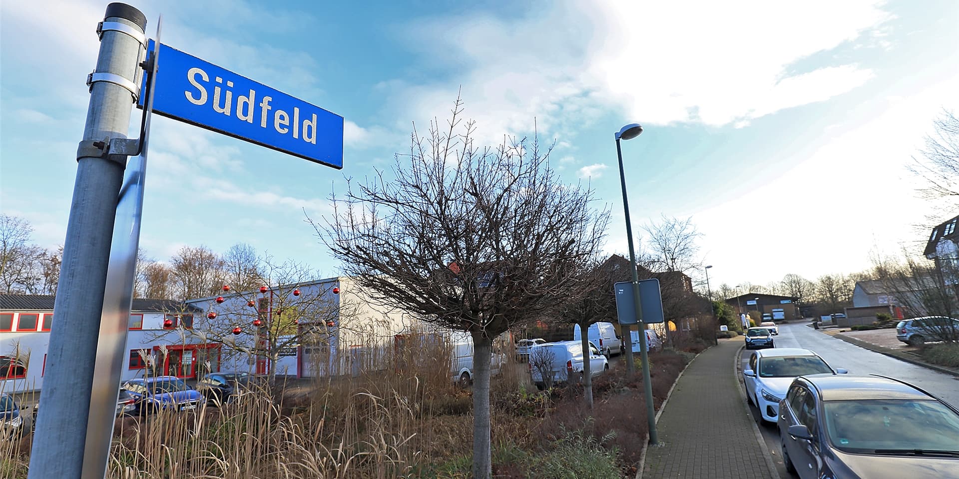 Straßenschild Südfeld Heeren.