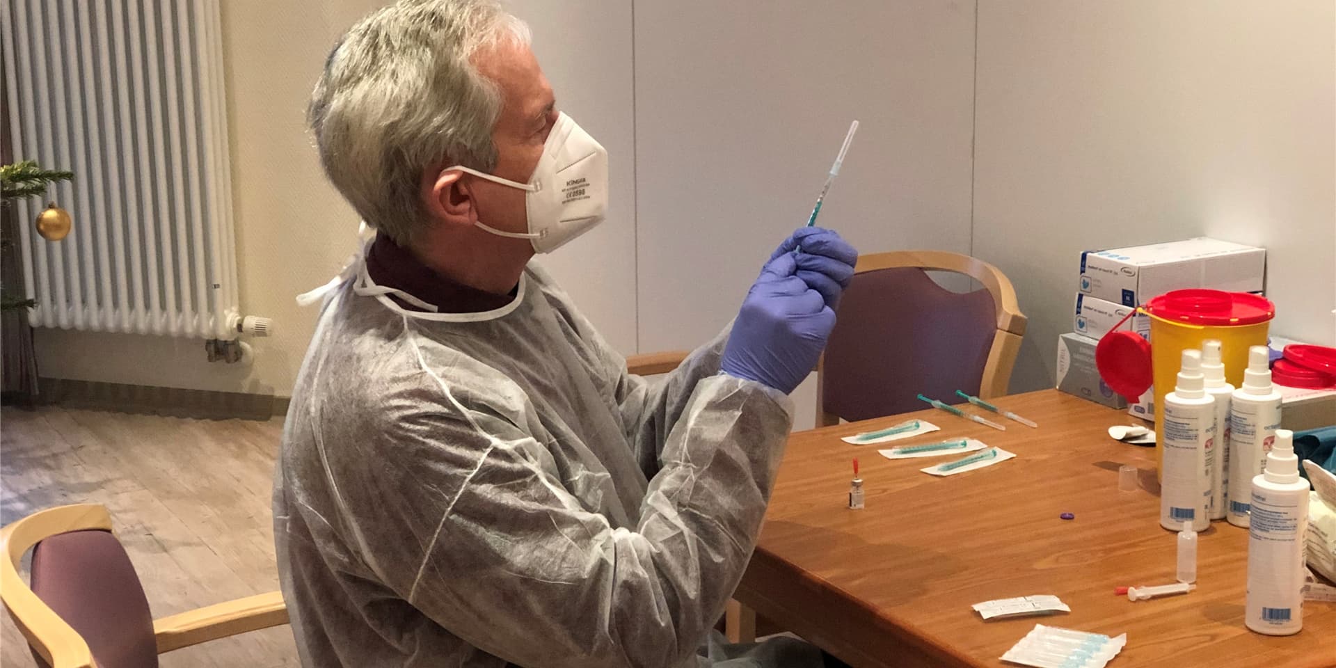 Samstagmorgen, 9. Januar 2021, begannen in der Senioreneinrichtung St. Katharina die Impfungen in Werne.