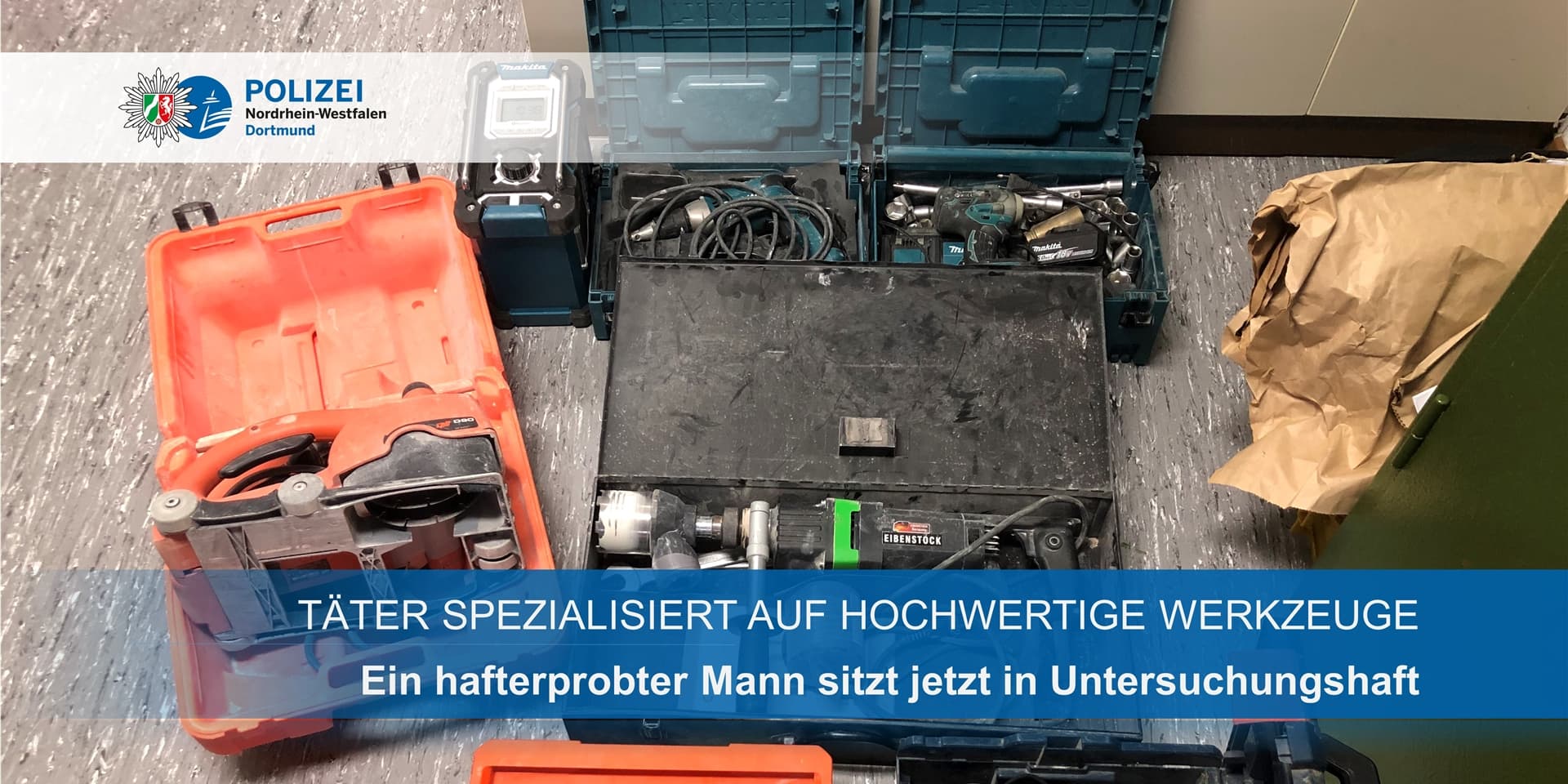Die Täter entwendeten Profi-Werkzeuge aus Firmenfahrzeugen.