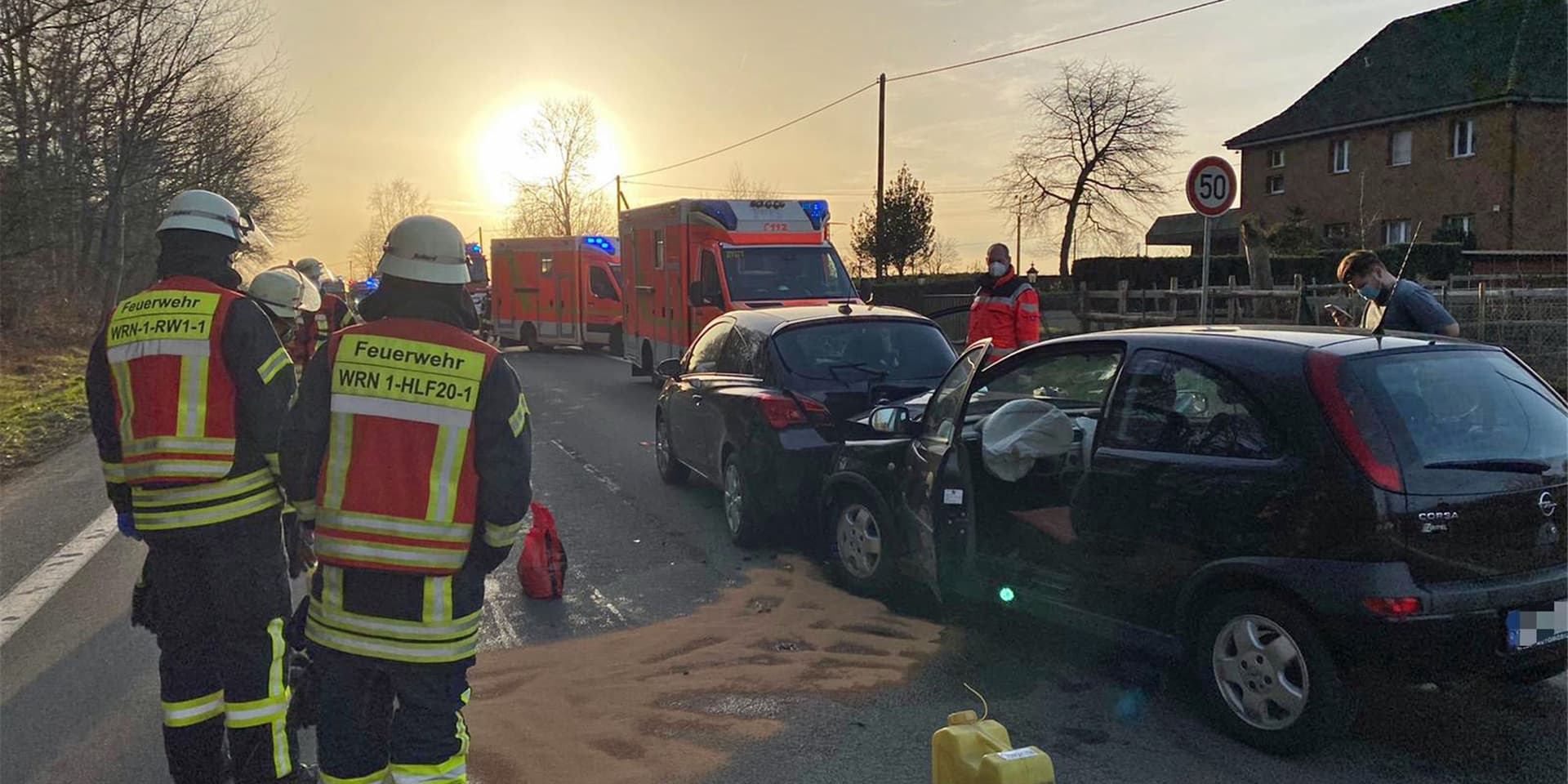 Zu einem Auffahrunfall mit Verletzten kam es am Montagmorgen auf der Selmer Landstraße.