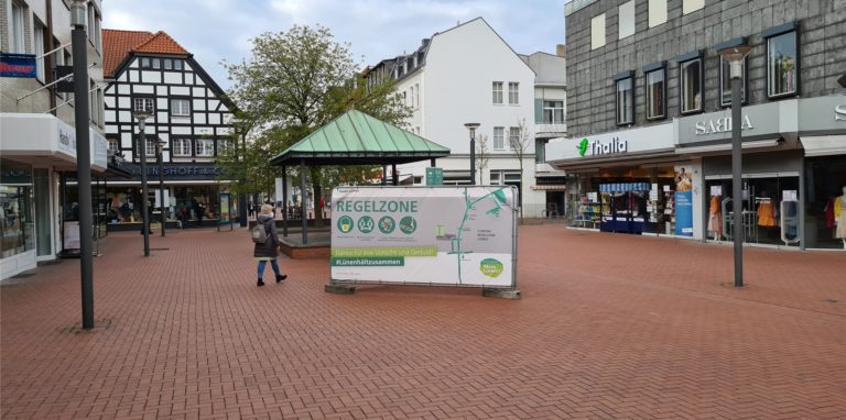 Nach 17 Uhr ist in der Lüner Innenstadt nicht mehr viel los. Viele Geschäfte haben schon geschlosssen.