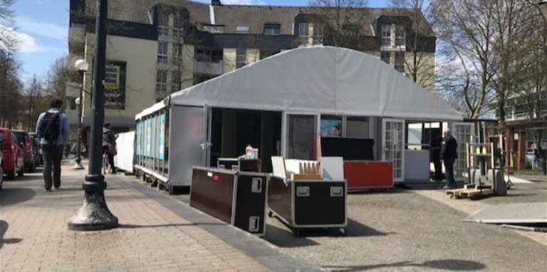 Das neue Corona-Schnelltestzentrum öffnet bald.