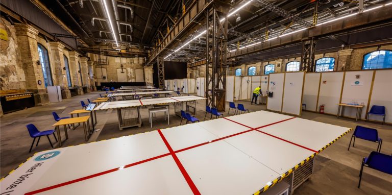 Viel Platz im Impfzentrum: Ab dem 7. Juni wird es dort vorerst keine Erstimpfungen gegen Corona mehr geben.