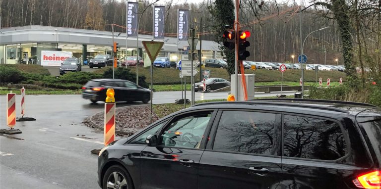 Eine Baustelle an Südring/Kamener Straße sorgte Ende 2020 für Frust und Ärger bei Autofahrern in Werne.