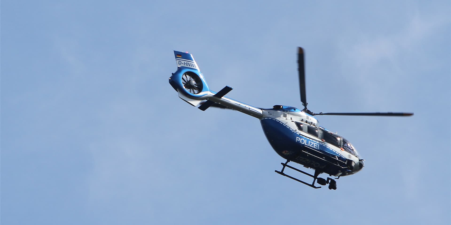 Die Polizei suchte Heinz Dellbrügge unter anderem mit einem Hubschrauber.