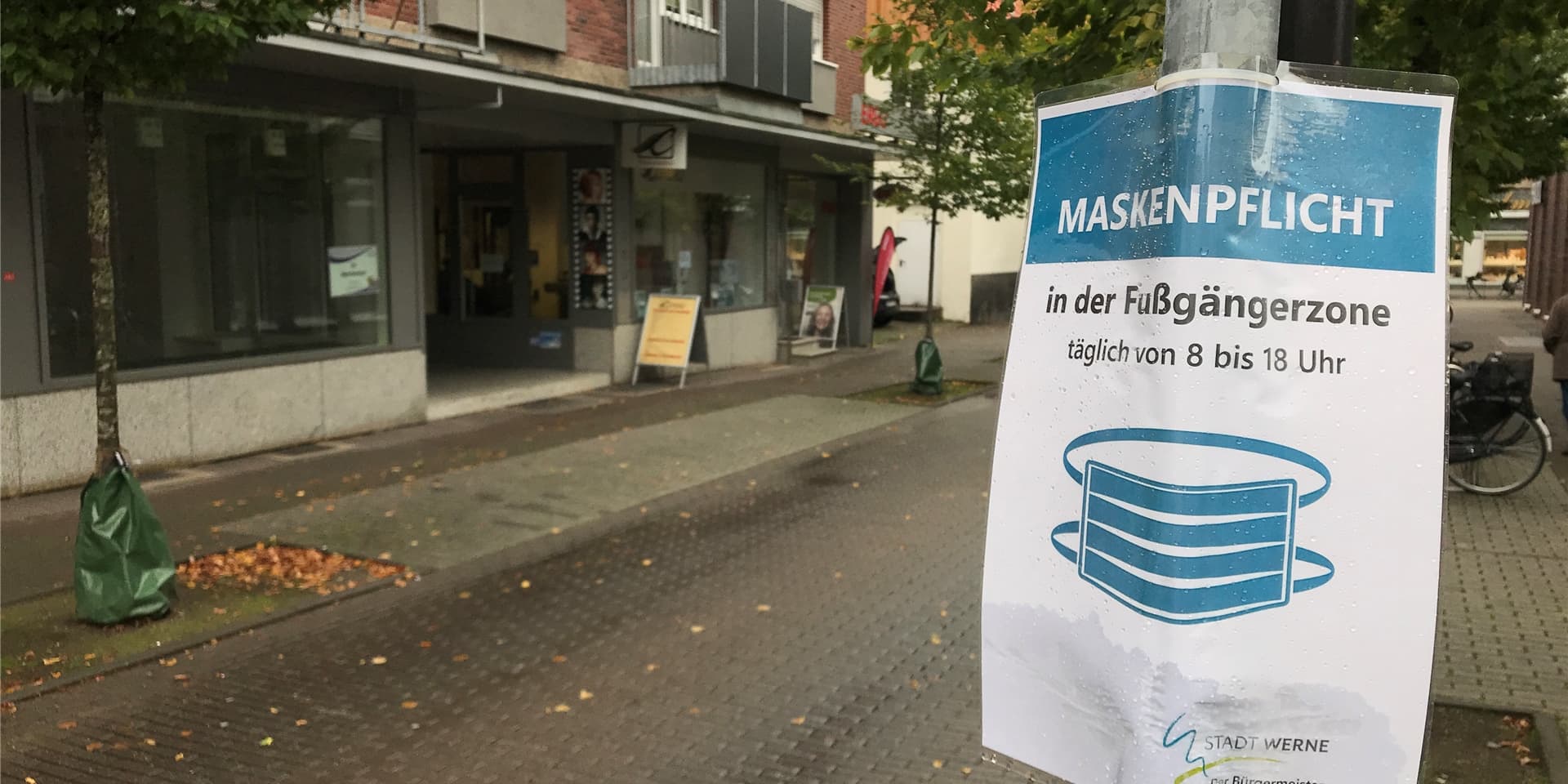 In der Werner Innenstadt herrscht Maskenpflicht. Die FDP will das ändern.