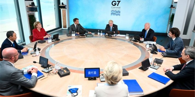Die Staats- und Regierungschefs der G7-Länder sowie die Spitzen der EU beraten drei Tage lang im südwestenglischen Cornwall.
