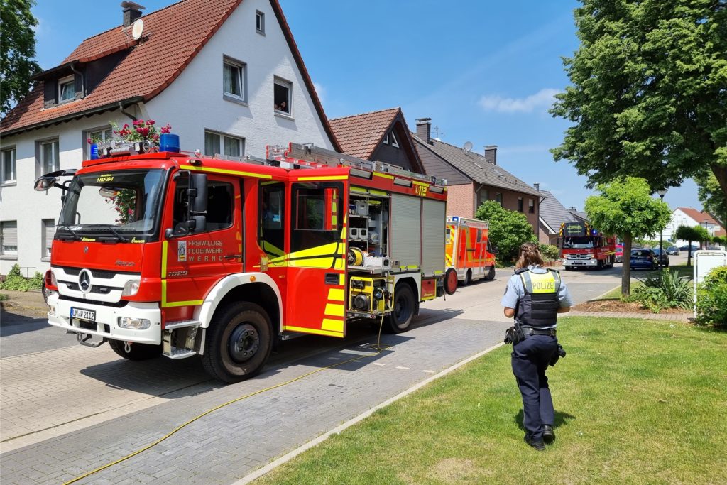 Am Dienstagmittag um 12:20 Uhr wurde die Feuerwehr in die Straße Ostkamp in Werne alarmiert.