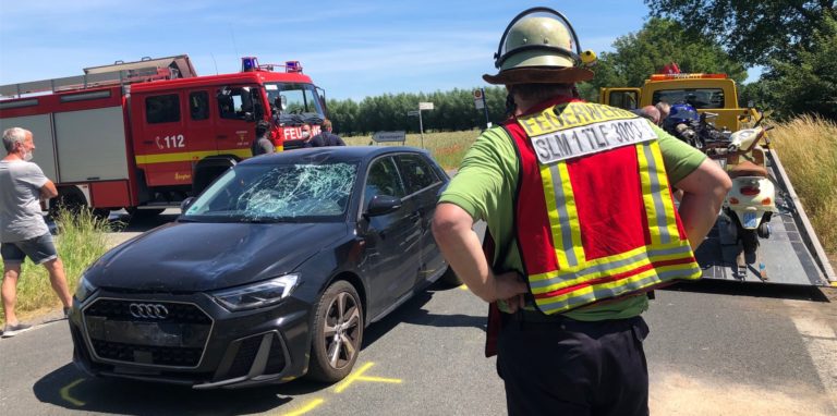 Auf der Olfener Straße hat es zwei schwere Verkehrsunfalle gegeben.