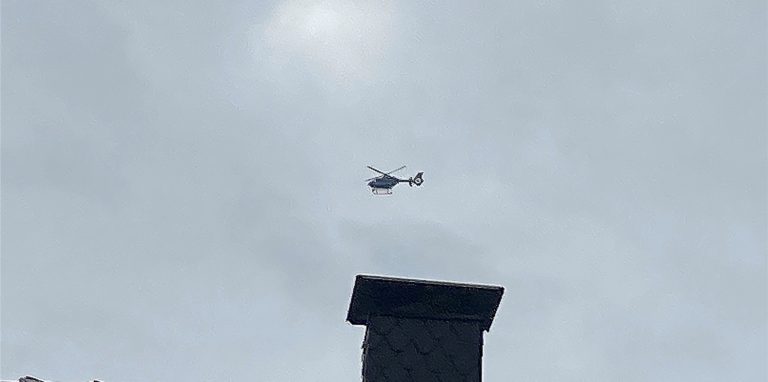 Auch der Polizeihubschrauber fand den Fiat nicht wieder.