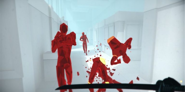 Jeder Schritt will bedacht sein – sonst ist eine Runde «Superhot» sehr schnell vorbei.