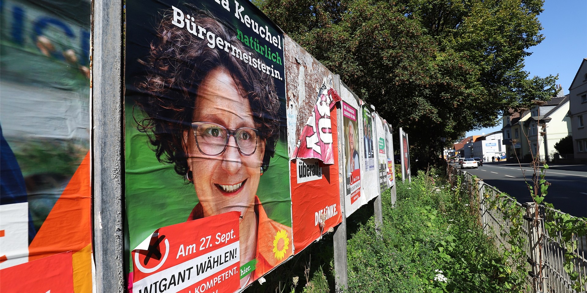 Bei der Kommunalwahl 2020 kamen die Bündnisgrünen zunächst mit einer eigenen Kandidatin auf Platz 3, um dann für die Stichwahl den CDU-Kandidaten und späteren Wahlsieger Dirk Wigant (CDU) zu unterstützen. Bürgermeister