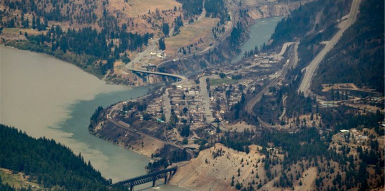 Vom Feuer zerstört: Lytton in British Columbia.