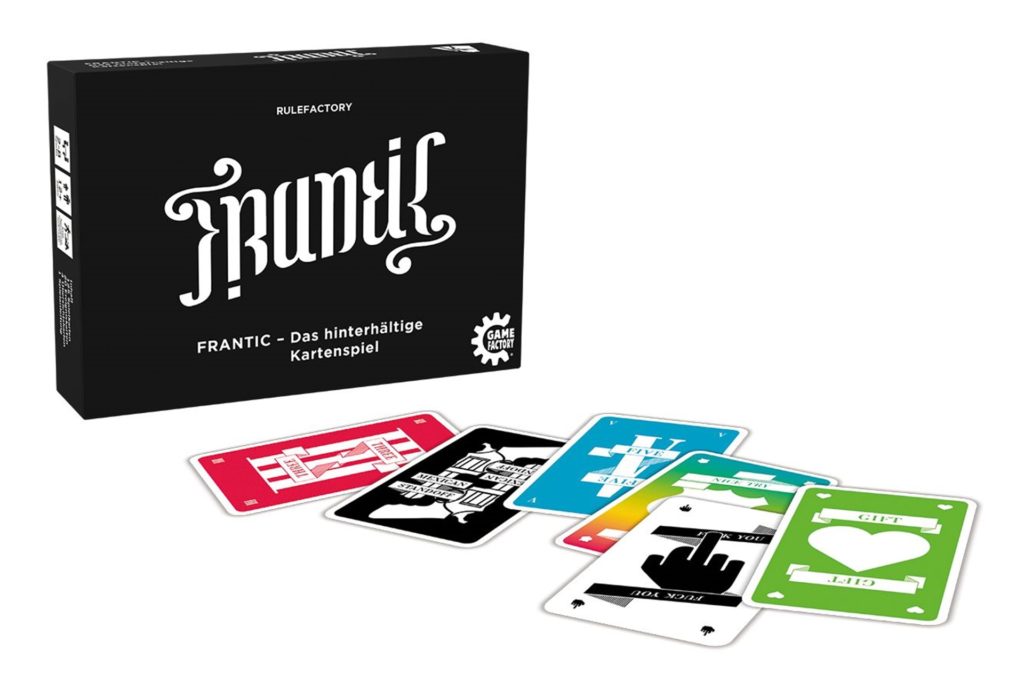 title attribut Das Spiel «Frantic» erinnert an «Uno» - aber mit viel mehr Ärger-Faktor. Bei zufällig gezogenen Ereigniskarten muss man schon mal so viele Karten ziehen, wie der Mitspieler mit den meisten auf der Hand hat.
