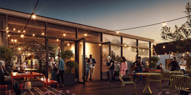So soll es bald in der obersten Etage aussehen. Dort entsteht eine Bar mit Dachterrasse.