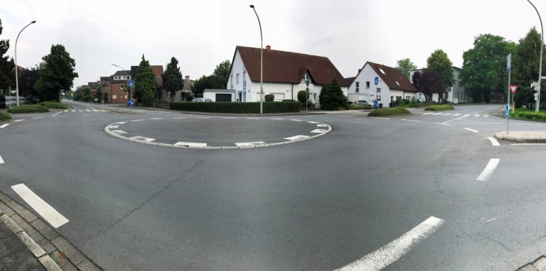 Der Kreisverkehr am Werner Bahnhof war 2020 der Unfallschwerpunkt überhaupt in Werne.
