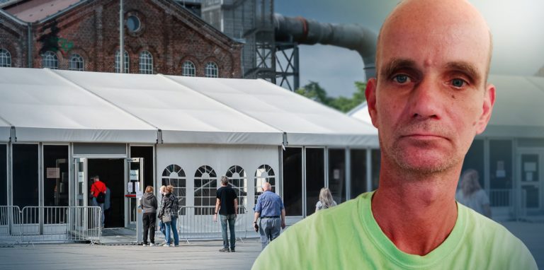 Dirk Heywinkel musste sich bei seinem Besuch am Impfzentrum ärgern.