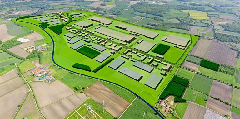 Das Archivbild zeigt den geplanten Newpark nordöstlich der Stadt Datteln.