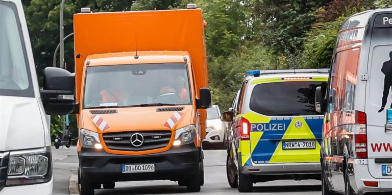 Stadt und Polizei waren am Donnerstag gemeinsam im Einsatz, um einen Teil vom Körne zu evakuieren.